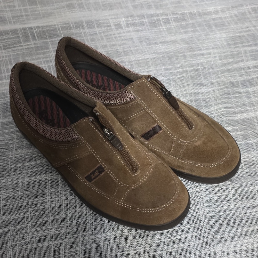 Keds Womens Brown Suede Casual Zipper Shoes US 8 UK 5.5 EU 39